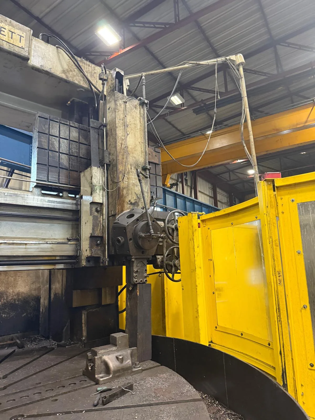 Vertical Boring and Turning Machine WEBSTER & BENNETT DCM 10FT view 2