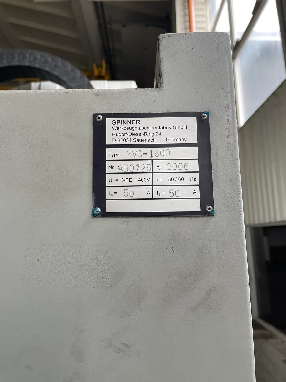 3-Axis Vertical Machining Centre SPINNER MVC 1600 view 6