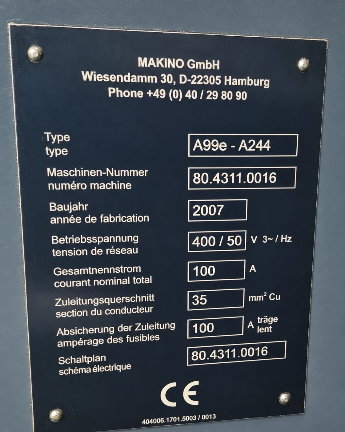 Horizontal CNC Machining Center MAKINO view 6