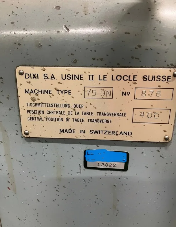 JIG BORING MACHINE – DIXI M300 view 5