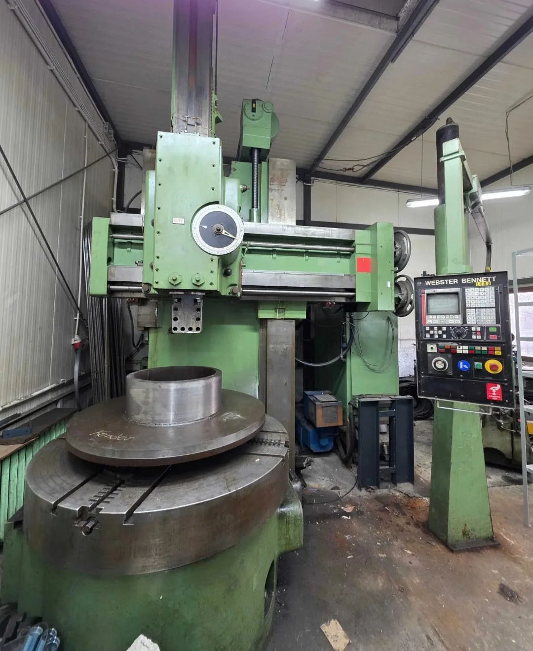 Vertical Turret Lathe Webster & Bennett 1800