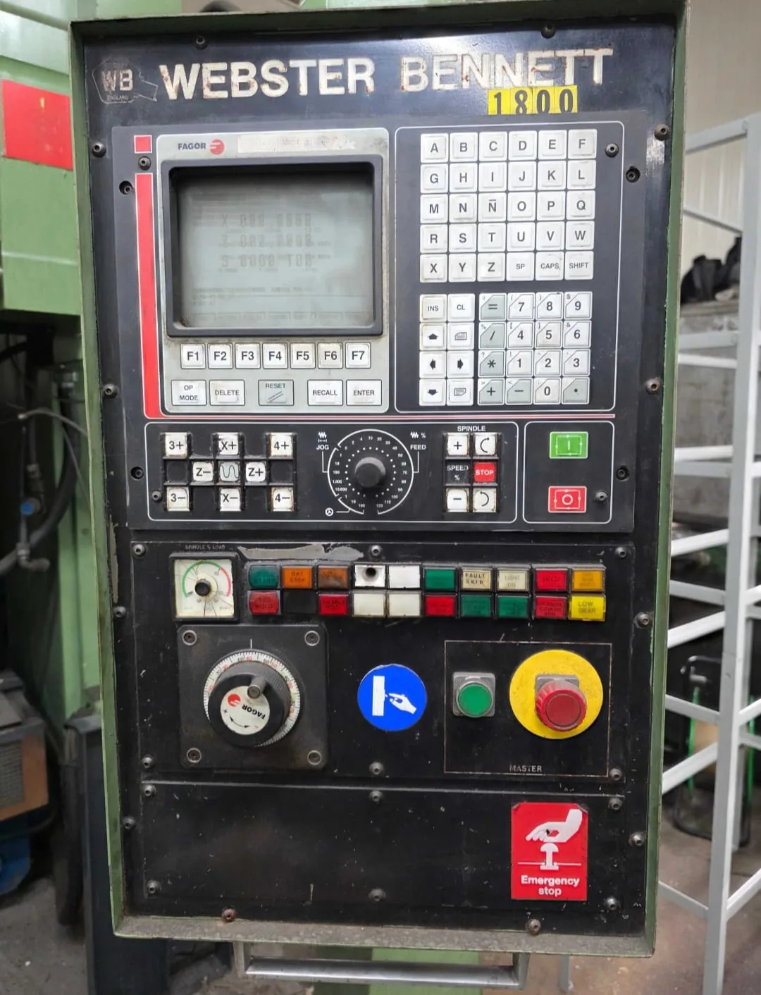 Vertical Turret Lathe Webster & Bennett 1800 view 2